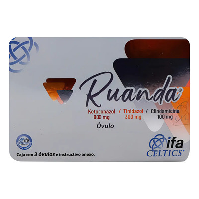 Ruanda Óvulo 800 Mg\u002F300 Mg\u002F100 Mg, 3 Óvulos | Envío gratis