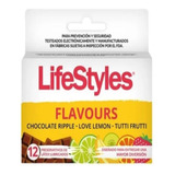 Preservativo Lifestyle Flavours 12 Condones Aromas Y Sabores