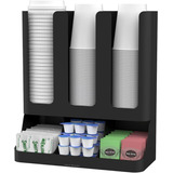 Organizador Vasos Tapas Cafe Agitadores Azucar Blanco Mind R