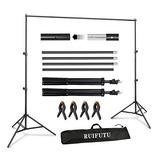 Ruifutu Photo Backdrop Stand Kit 6.5x10ft, Sistema De Sopor