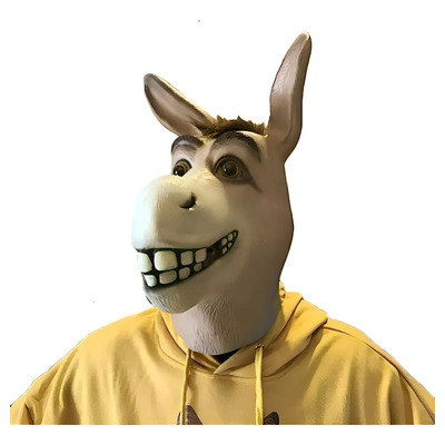 Máscara Látex Burro Shrek Halloween Realista Terror Disfraz | MercadoLibre