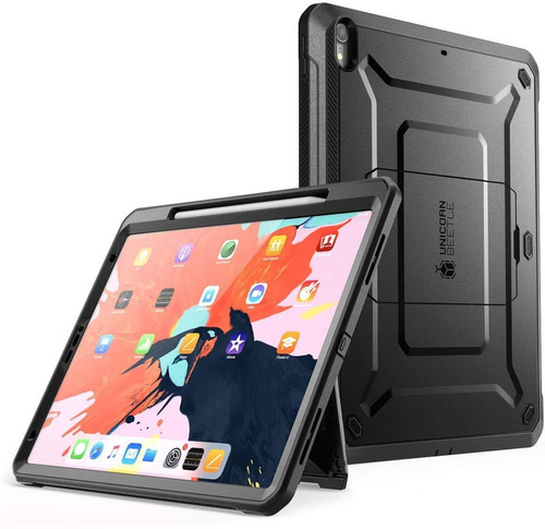 Funda Para iPad Pro12.9 2018 Con Protector De Pantalla Negra