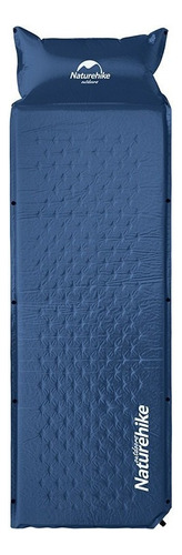 Colchoneta Autoinflable Sencilla Con Almohada Naturehike Color Azul