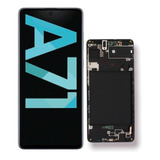 Tela Frontal Display Para Galaxy A71 A715 Amoled Com Aro 