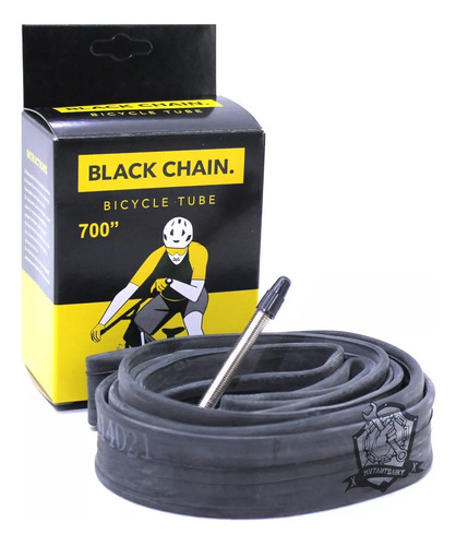 Cámara Bicicleta Black Chain 700x35-38 Gravel V Presta 48mm