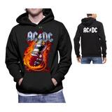 Blusa Moleton Acdc Banda De Rock Camiseta 100% Algodão