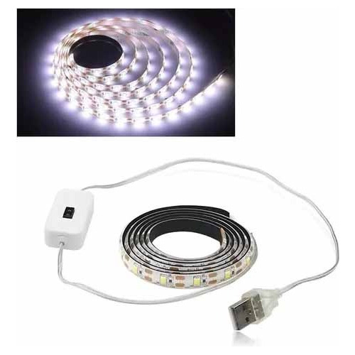 Tira Luz Led Blanca Con Sensor Para Cocina Baño Armario 2mts