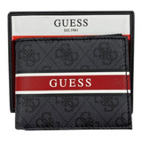 Exclusiva Billetera Guess Para Hombre De Cuero En Caja