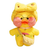 Peluche Pato Kawaii Lalafaan Ropa Amarilla Bolsita Al Hombro