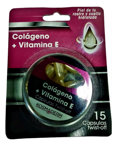 Colágeno + Vit E Facial 15 Cap - L a $1593