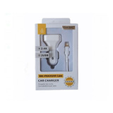 Cargador De Auto Cenicero Doble Usb Para + Cable iPhone