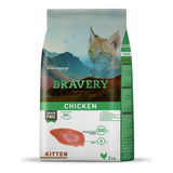 Alimento Gatito Bravery Chicken Kitten 2 Kg