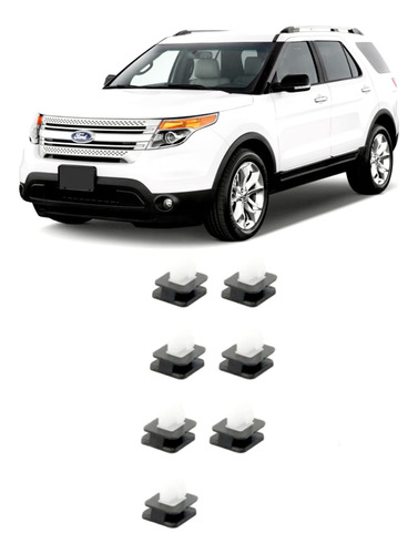 2011-2019 Ford Explorer 7 Clips-grapas D Moldura Parabrisas!