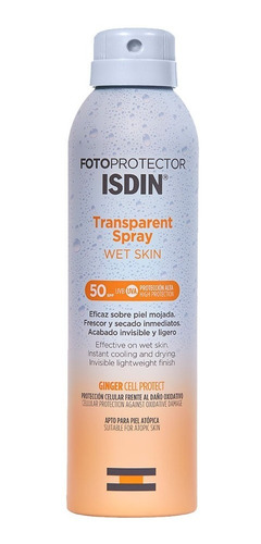 Isdin Fotoprotector Transparente Wet Skin Spf 50+  250ml
