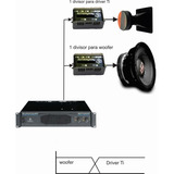 Kit 6 Divisor  Frequencia  2 Vias Woofer + Ti Até 800watts.
