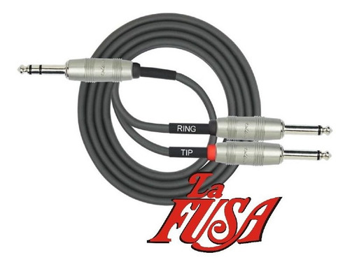Cable P/audio 2 Plugs Ts A Plug Trs Kirlin Y-336pr 10ft 3mts