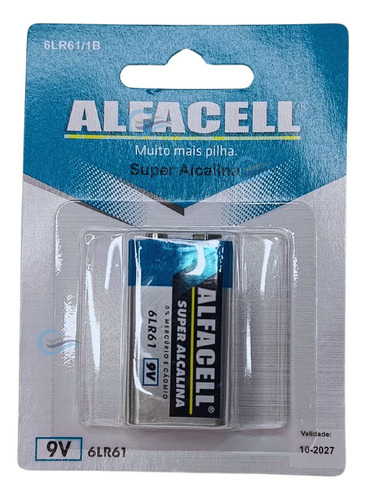 Bateria Pilha Super Alcalina 9v 6rl61 Alfacell  Original