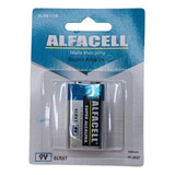 Pilha Bateria 9v Alfacell Super Alcalina Original Com 1un