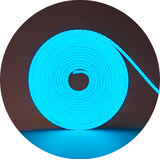 Mangueira Led 5 Metros Fita Neon Flexível Silicone 12v Vlx Luz Azul-bebê 110v/220v