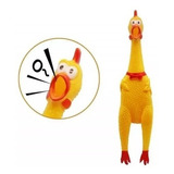 Pollo De Goma Chillon - Juguete Para Mascotas 40cm 