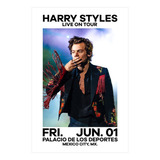 Póster Papel Fotográfico Harry Styles On Tour Cuarto 60x80