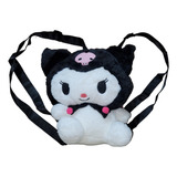 Mochila De Peluche Kuromi - Bolsa Kawaii - Sanrio