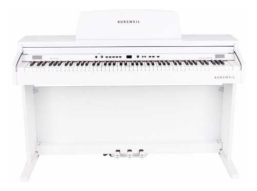 Piano Electrico Blanco Con Mueble Kurzweil Ka130 + Banqueta