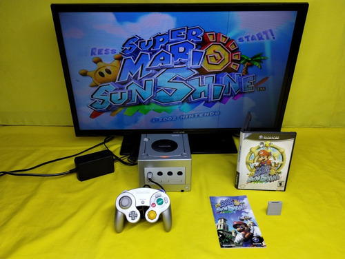 Consola Nintendo Gamecube Con Mario Sunshine Y 1 Control 