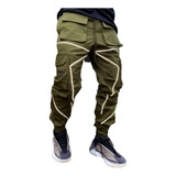 Pantalones Cargo Para Hombre Hip Hop Techwear Harem Pant [u]