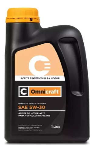 Aceite Omnicraft Sintético 5w30 Dpf X 1 Lts