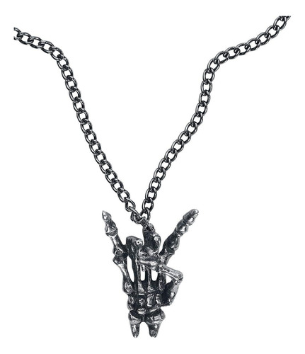 Colgante Alchemy Gothic Maloik Signo De Los Cuernos Maschio