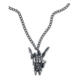 Colgante Alchemy Gothic Maloik Signo De Los Cuernos Maschio