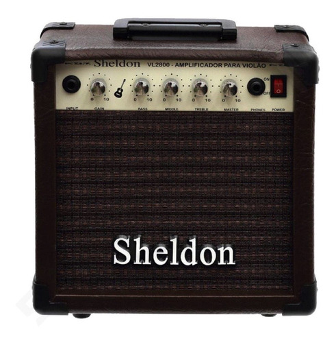 Amplificador (cubo) Sheldon Vl2800 Para Violão 20 Watts Rms