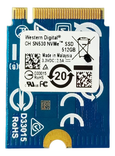 Ssd Nvme 512gb Western Digital M.2 2230 Sn530 Y Sn560