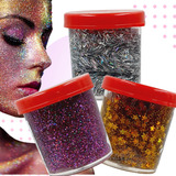 Glitter En Gel X3 Rostro Cuerpo Maquillaje Artístico Make Up