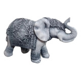 Figura Resina Para Acuario Elefante Hindú Mediano 24x15cm