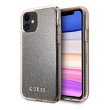 Protector Compatible Con iPhone 11 Guess Cristal Rosa Gold