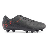 Zapato De Fútbol Hombre Lotto - Maestro Fg Negro Rojo