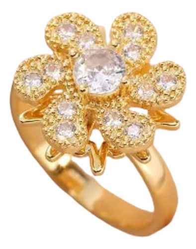 Anillo Giratorio Flor Antiestres 360° Ajustable Antiansiedad