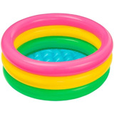 Piscina Inflable Para Niños Chica Pequeña 3 Aros 86cm Verano