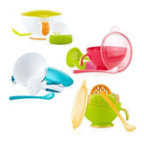 Nuby Garden Fresh Mash N 'feed Bowl Con Cuchara Y Triturador