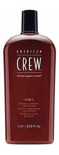 American Crew Champu Acondicionador 3 En 1 Y Lavado Corporal