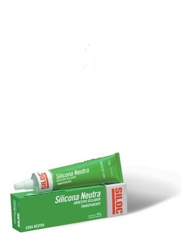 Silicona Sellador Neutra 100% Siloc Transparente Pomo 100g 