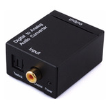 Adaptador Conversor Óptico Toslink E Coaxial Digital P/ Rca