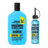 Kit Gota Dourada Homem Shampoo 430ml + Tônico Cabelo E Barba