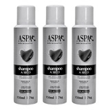 Kit 3 Shampoo A Seco Sem Perfume Calcium E Mirra 150ml Aspa