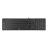 Teclado Genius Slimstar 126 Qwerty Español Color Negro