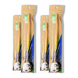 Paquete De 4 Cepillos De Dientes De Bambu - Adulto - Cerdas