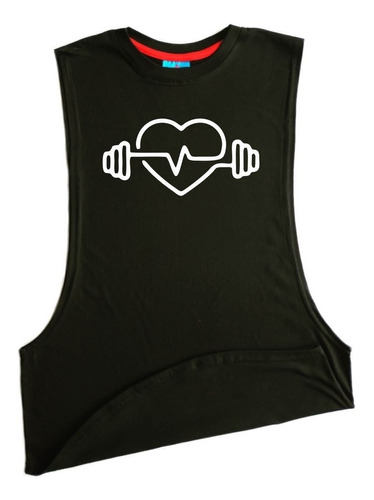 Musculosa Sudadera Heartbeat Gym Gimnasio Crossfit