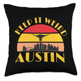 Stigmota Austin, Texas Keep It Weird Longhorn Sunset Throw P